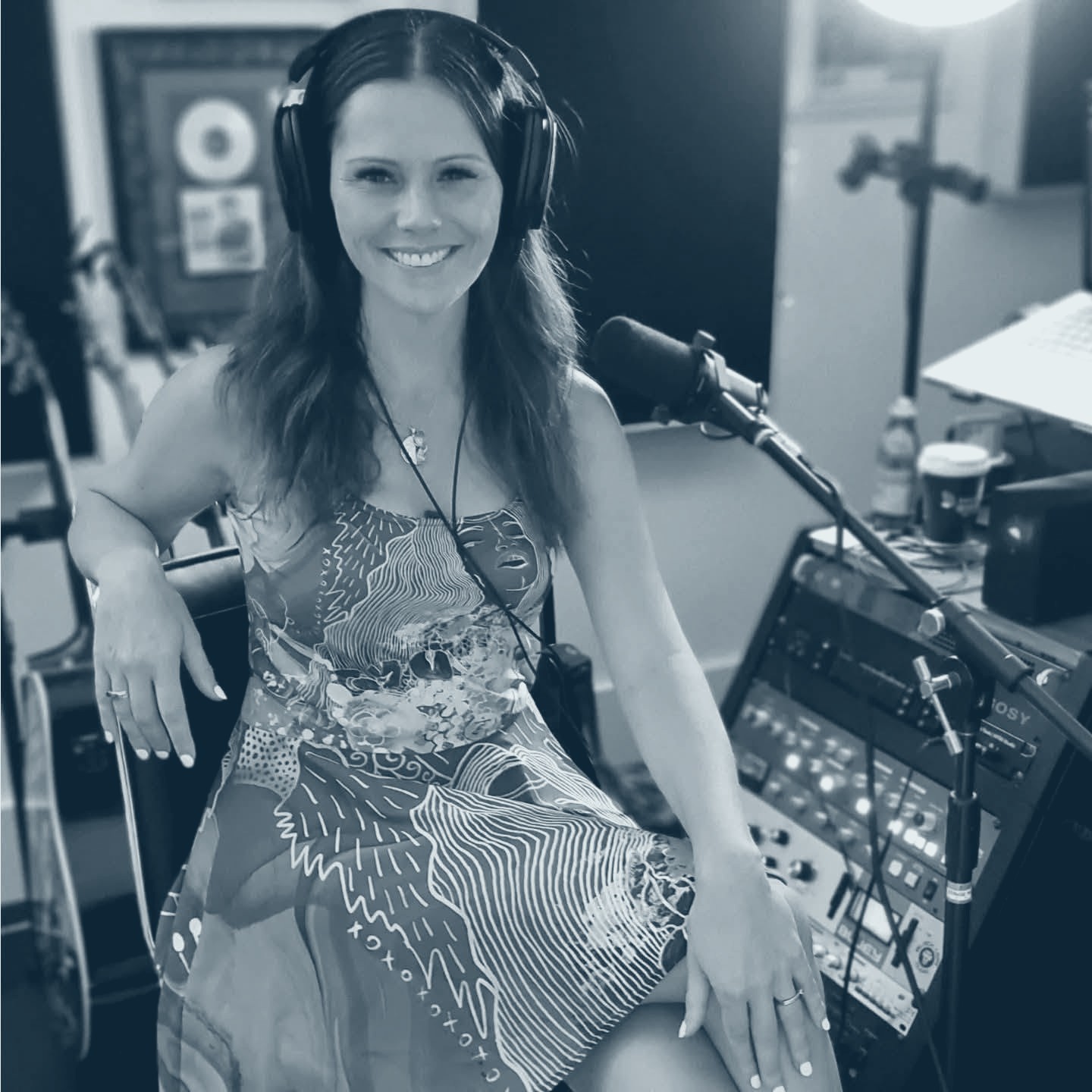 Rebecca Maklad in the studio